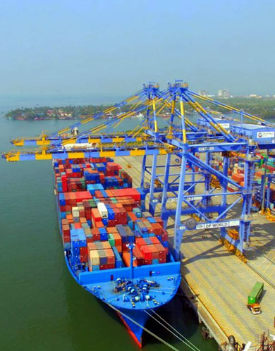 Shipping from China to Cochin (India)